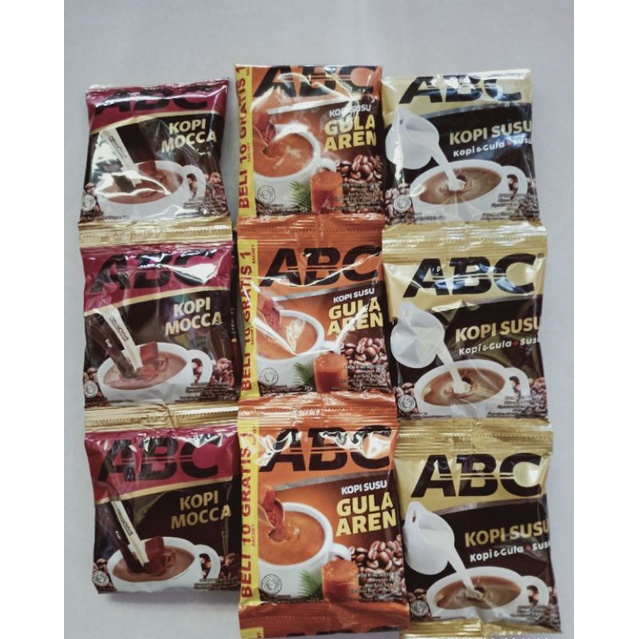 

Kopi ABC 1 Renceng isi 10 sachet