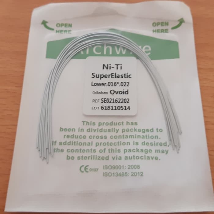 Dental Kawat Niti Recta kawat behel gigi Niti Recta 16x22 LOWER