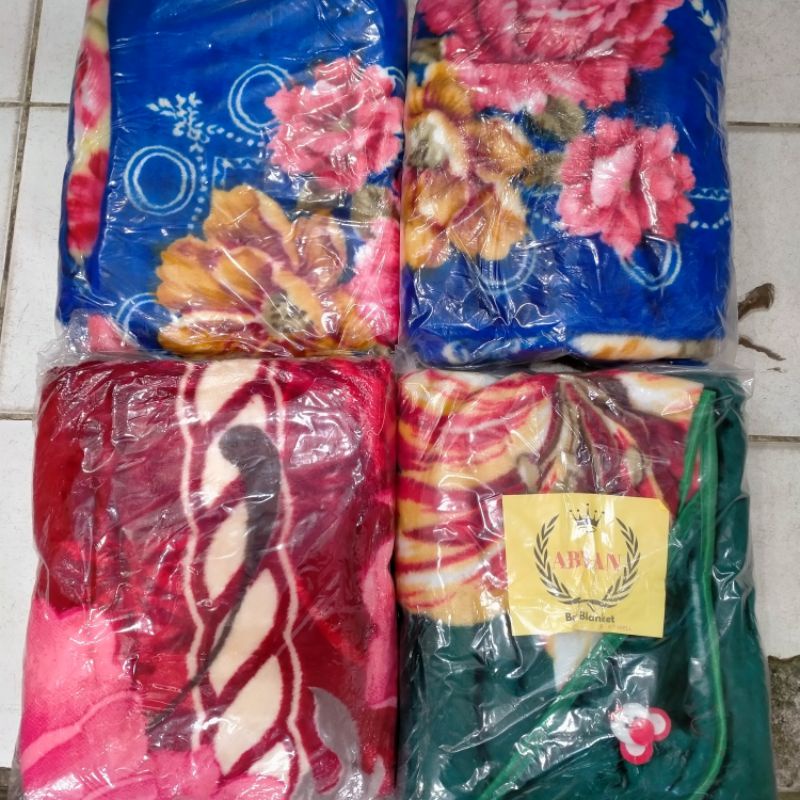 Promo  Selimut Bulu Topi Bayi Abyan Jumbo Selimut Motif Bayi Selimut Motif Kembang Bayi
