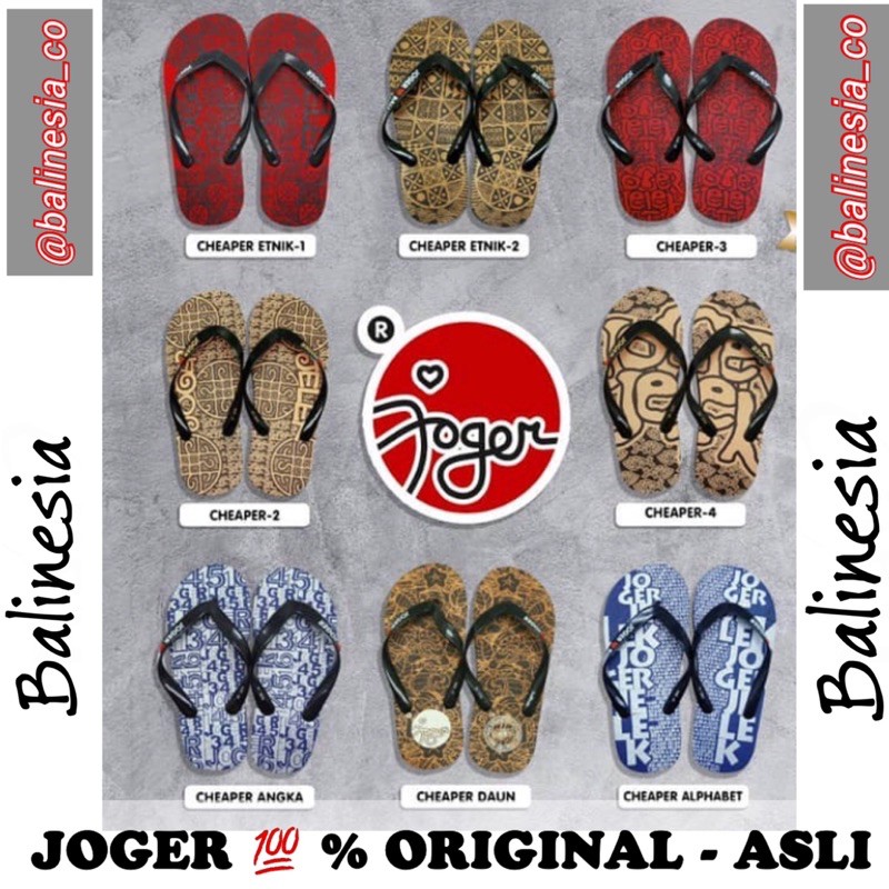 SANDAL JOGER BALI ASLI 100% ORIGINAL - DESAIN ETNIC