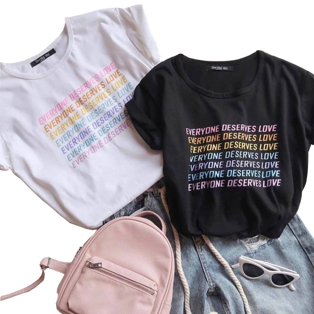 BAJU KAOS "EVERYONE" | KAOS OVERSIZE | Shopee Indonesia