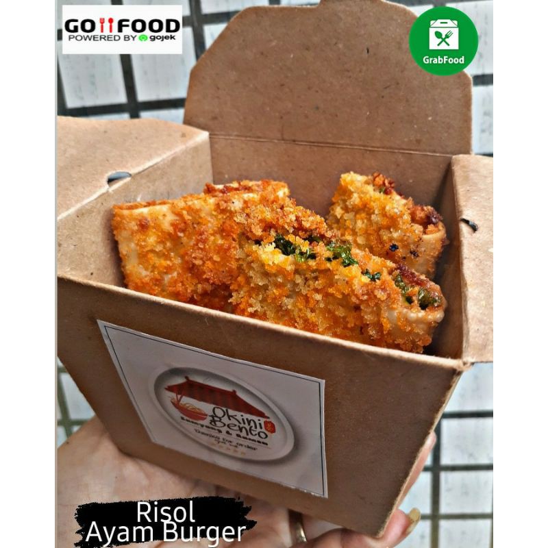 

Risol ayam burger isi 6pcs / Risoles / burger
