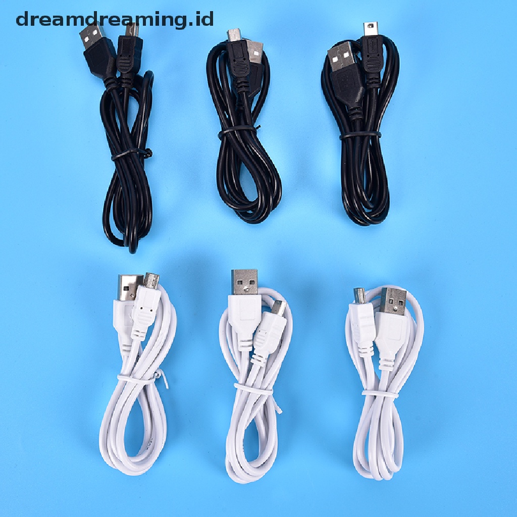 (dreamdreaming.id) Kabel Data / Charger MINI USB Tipe A Ke 5 Pin B Panjang 1m