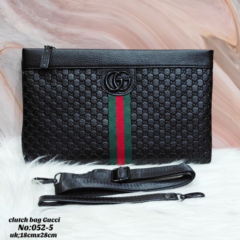 Clutch Gucci Leather Handbag Tas Tangan Impor