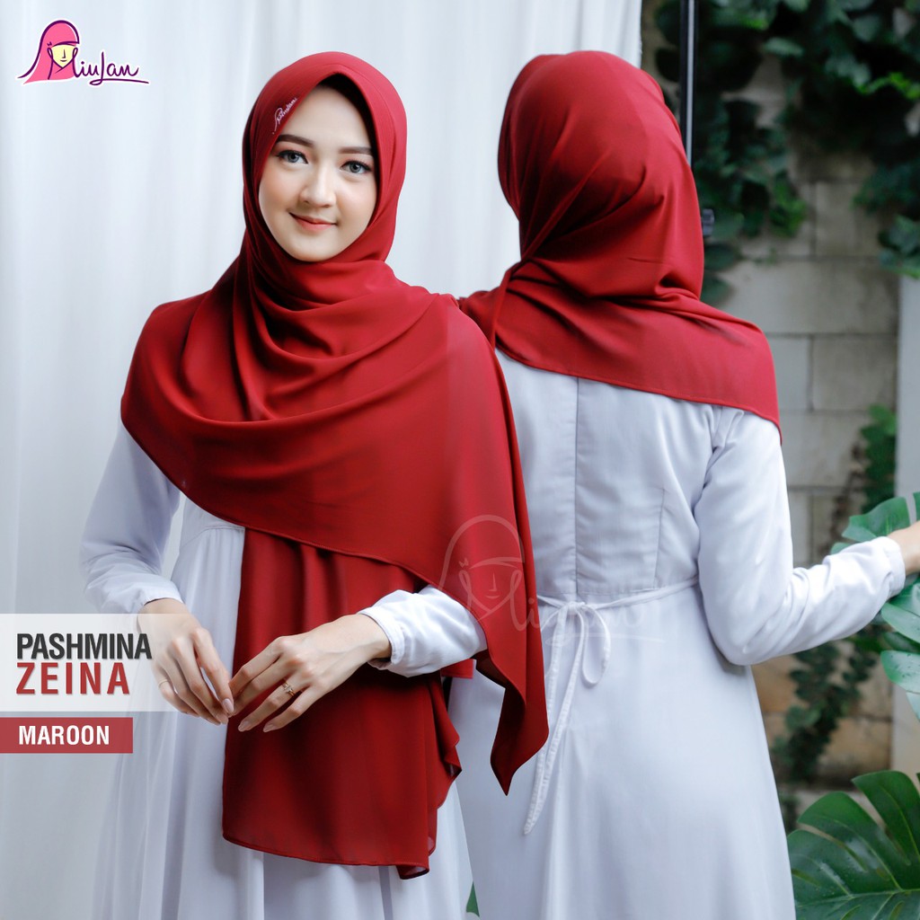 PASHMINA INSTAN CERUTY ZEINA MIULAN-MAROON