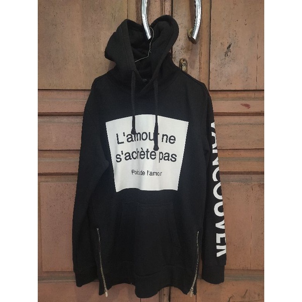 Tbj nearby hoodie black tapered