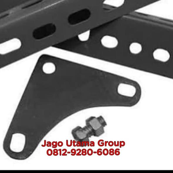 ♤ Besi siku lobang IMW 3.6x3.6x2 mili / permeter ☇