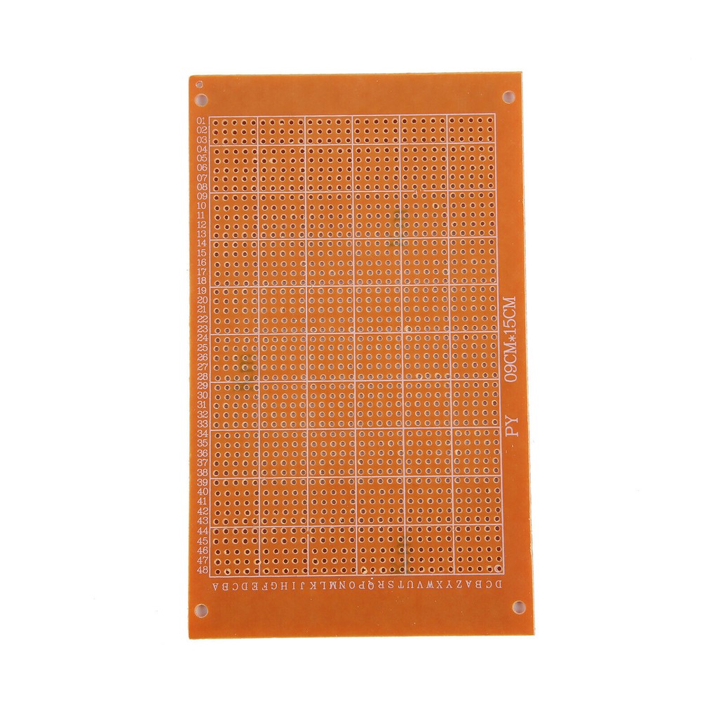 PCB Strip Printed CM Circuit Board Prototype Breadboard Dot Matrix Fiber Lubang IC 9X15 9X15CM