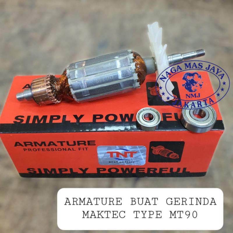 ARMATURE ANGKER MT90 MERK TNT / ARMATUR ANGKER GERINDA MAKTEC MT90 / ARMATURE MT 90