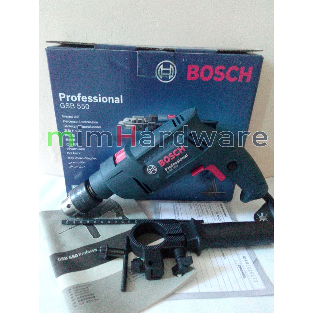 Mesin bor tembok / impact drill "13mm" Bosch GSB 550 / GSB550 Original