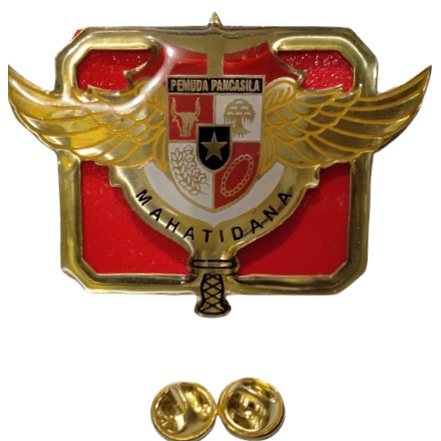 Emblem Baret Pemuda Pancasila Pin PP Fiber