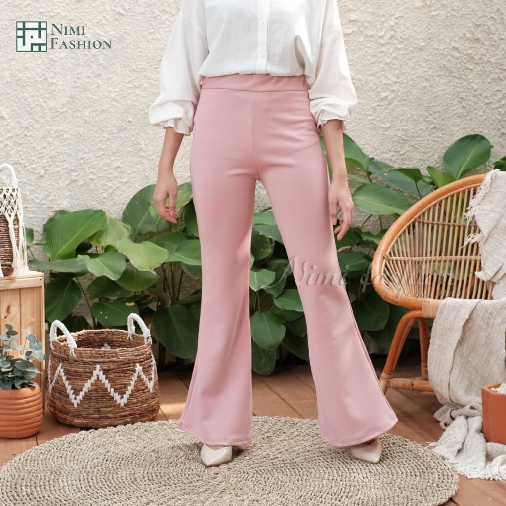 Cutbray Scuba Premium Celana Cutbray Palazzo Wanita Bawahan Highwaist Casual Cutbray Office Pants