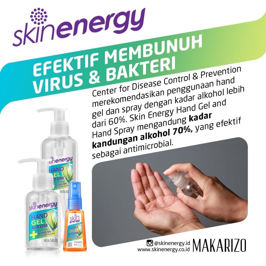 Makarizo Skin Energy Hand Gel Aloe Vera 5000 mL – Alkohol 70% v/v-1