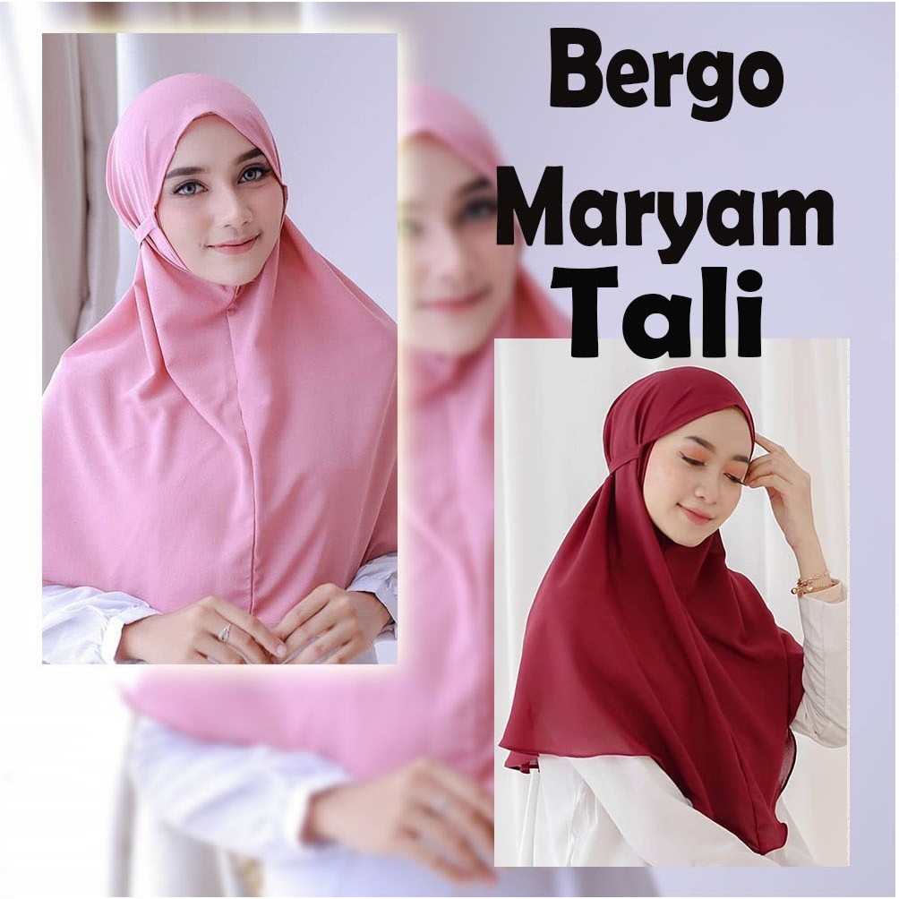 jilbab maryam ukuran L bergo maryam bergo standar jilbab instan
