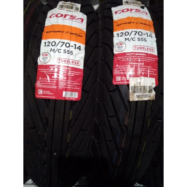 BAN CORSA SPORT RAIN 120/70-14 TUBELESS