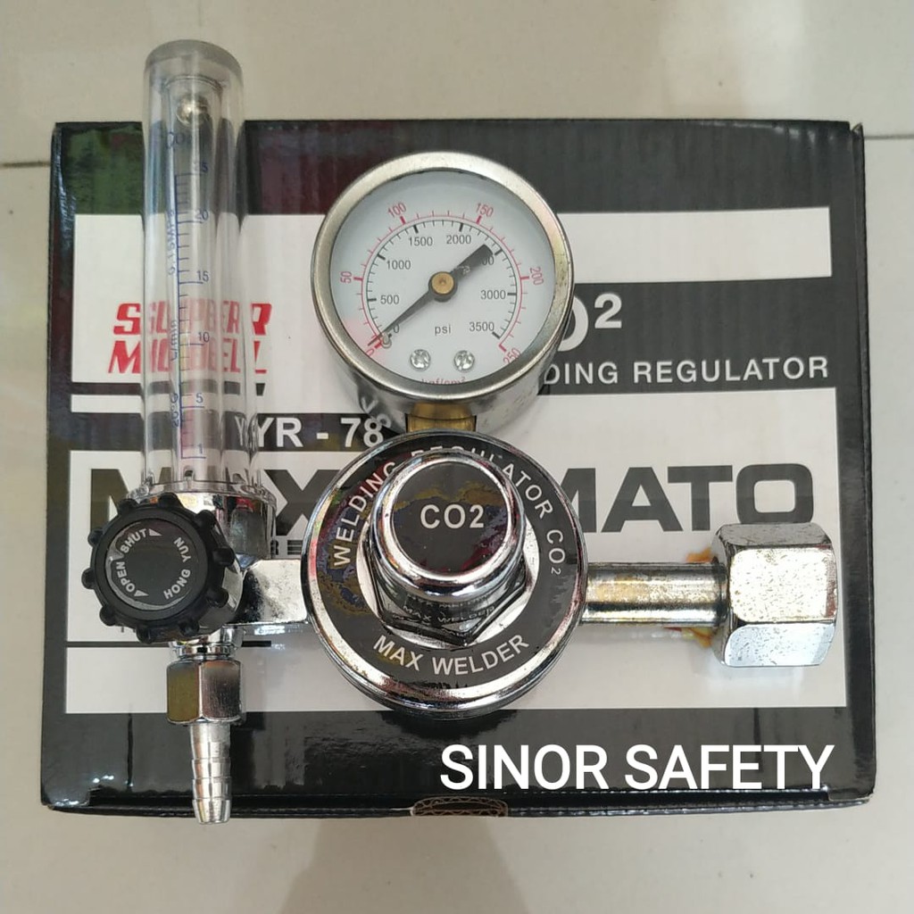 Regulator Las CO2 MIG Max Yamato Tabung Las CO Welding Regulator