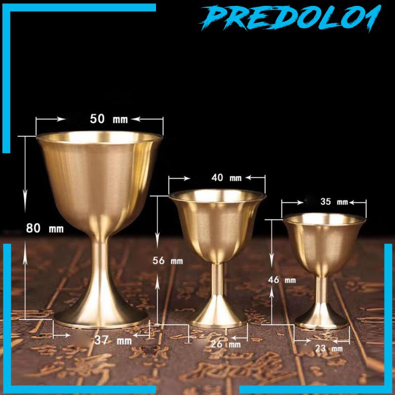 (Predolo1) Gelas Wine / Liquor Bahan Kuningan Untuk Pesta / Rumah