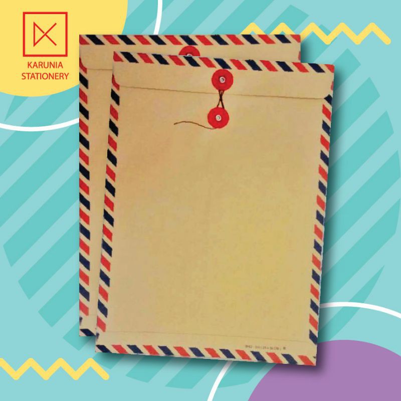 

Amplop cokelat airmail tali 310