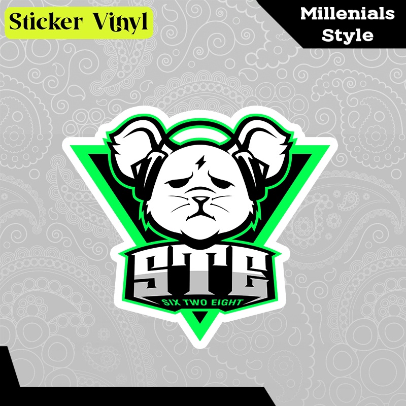 

Stiker Sticker Six Two Eight Esports PUBG Gaming Mobile Aesthetic Bahan Vinyl Satuan Anti Air