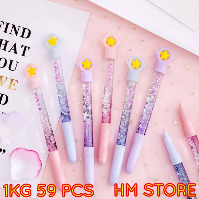 

Glitter Pen Star Pena Impor Pena Glitter Pelangi Warna Warni Bintang Imut Lucu