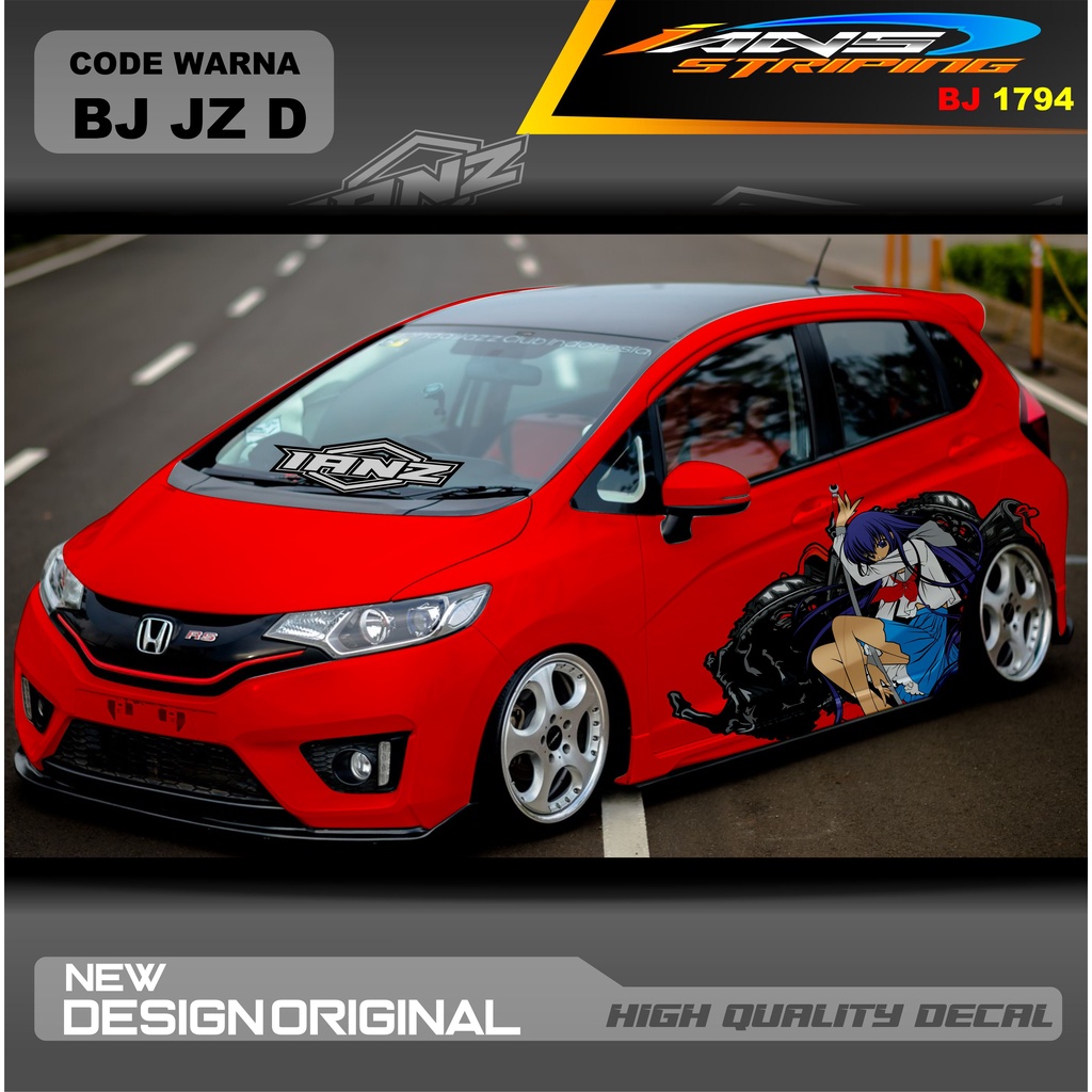 STIKER MOBIL HONDA JAZZ MOBIL AGYA AYLA AVANZA DLL / STIKER VARIASI MOBIL / DECAL STIKER MOBIL