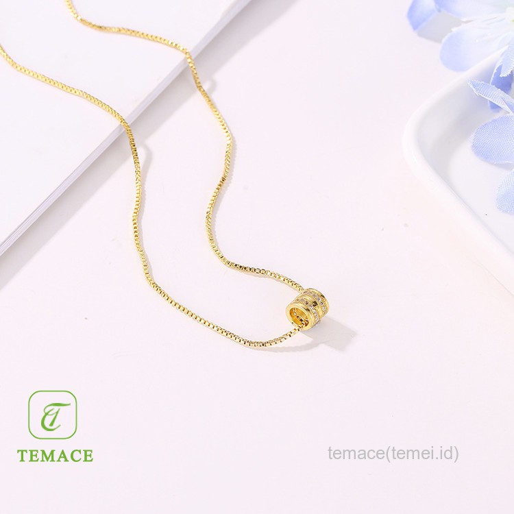 【MHANG】Kalung Wanita Senyum Baru New Smile Lady Necklace Rantai Klavikula Logam Sederhana Berkualitas Tinggi