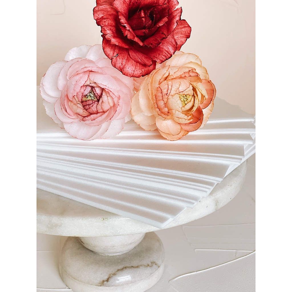 

Edible Wafer Paper Kertas Wafer Kertas Hias Kue Wafer Paper White 100 Lembar