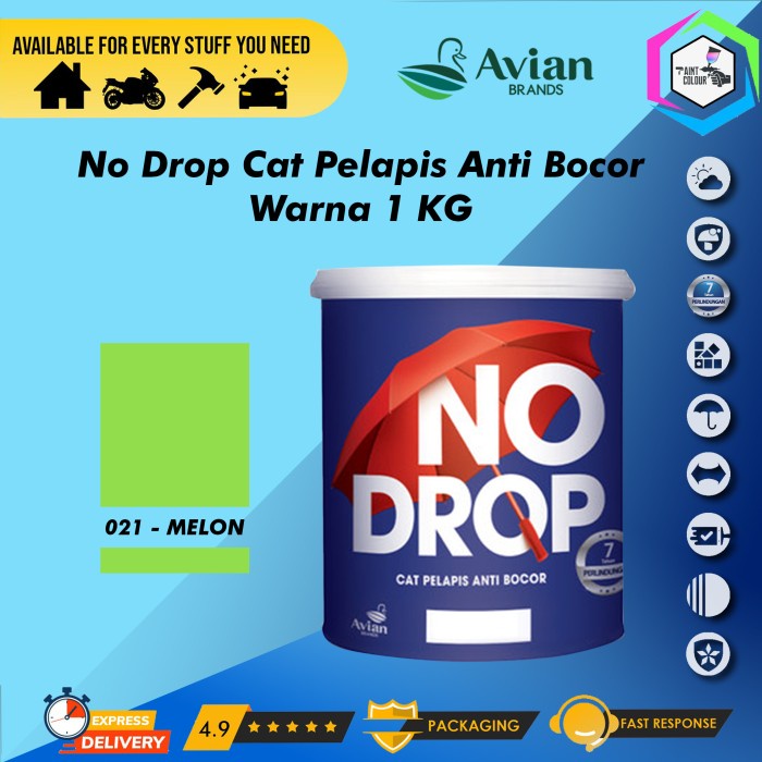 NO DROP Cat Pelapis Anti Bocor 1kg - 021 Melon