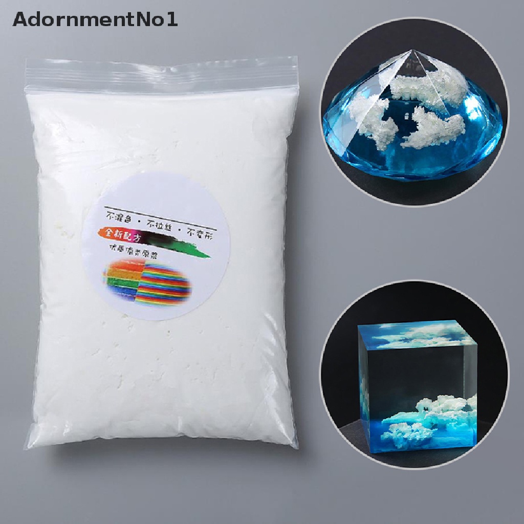 (AdornmentNo1) Filler / Pengisi Slime Kristal Epoksi Handmade DIY Bentuk Awan Putih