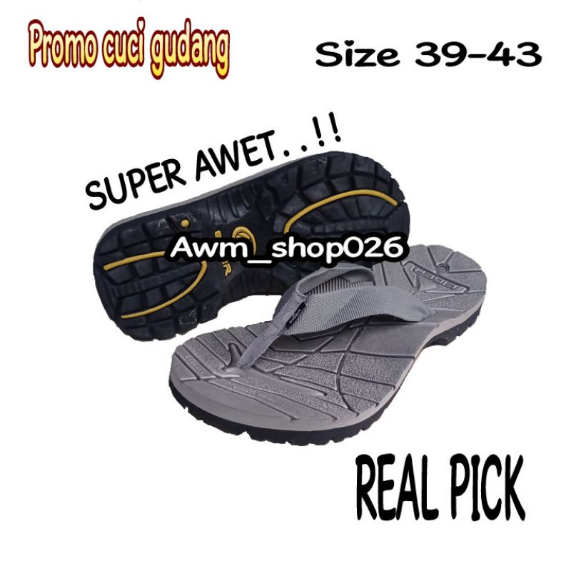 sandal murah sandal pria sandal wanita sandal outdoor sandal sandal eiger0002 origina sandal abu-abu