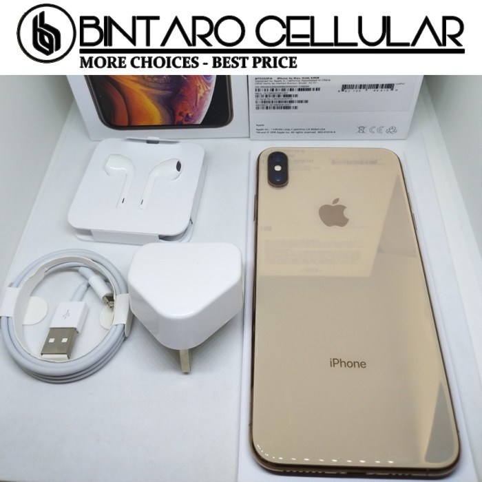 IPHONE XS MAX 256GB 64GB SECOND ORIGINAL RESMI INDO FULLSET