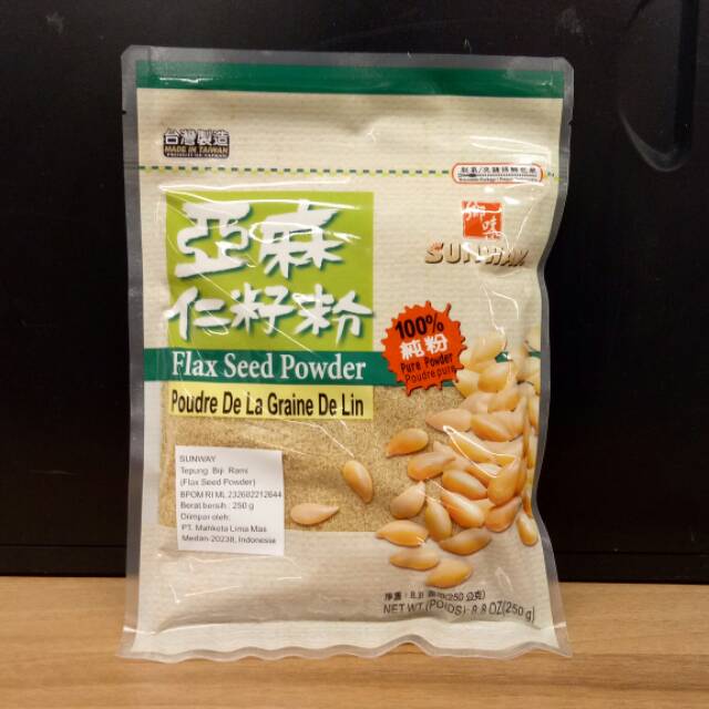 

FLAX SEED POWDER SUNWAY 250GR TEPUNG BIJI RAMI TEPUNG FLAXSEED POWDER