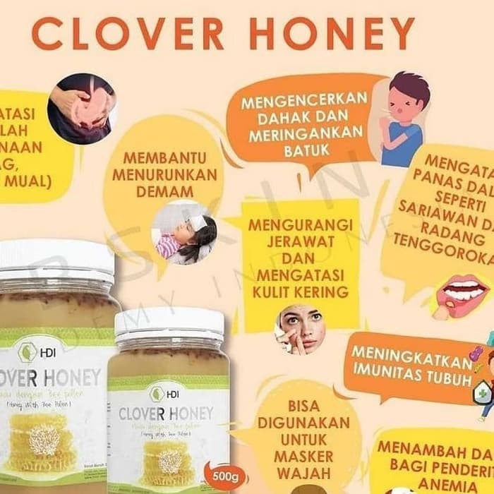 MADU HDI Clover Honey Madu HDI Asli 500gr Original