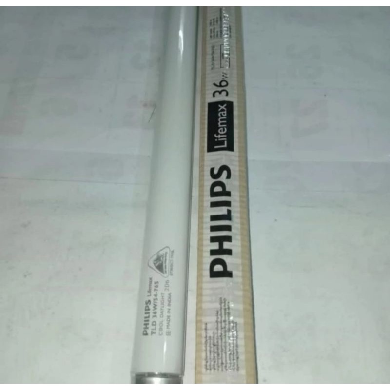 Lampu TL Neon Panjang 36Watt Lifemax 120cm Sinar Putih/WARMWHITE Philips