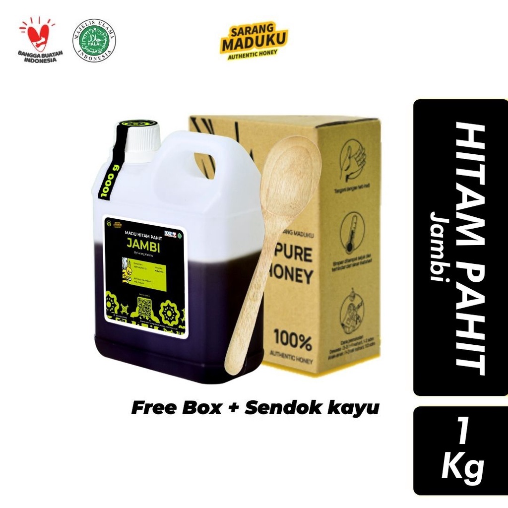 

Madu Hitam Pahit Asli Murni Original Raw Honey 100% Sarang Maduku