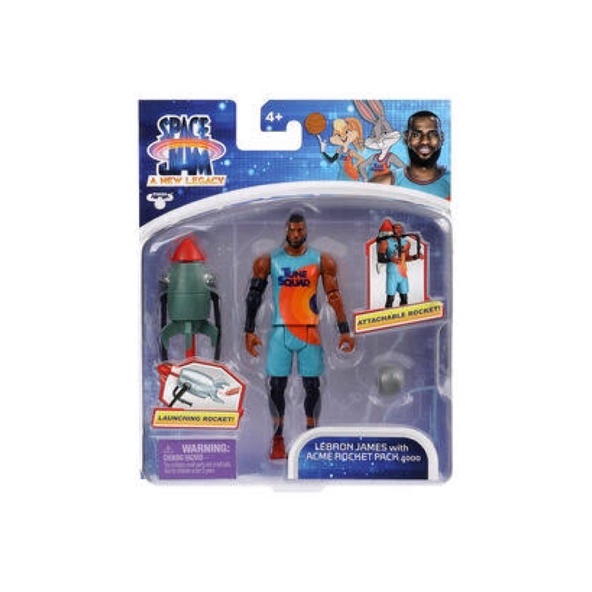Space Jam A New Legacy Figure Lebron James With Acme Rocket Pack Set - Mainan Anak Figure Space Jam