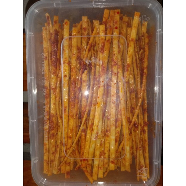 Mie lidi gepeng/besar kemasan bok 500ml