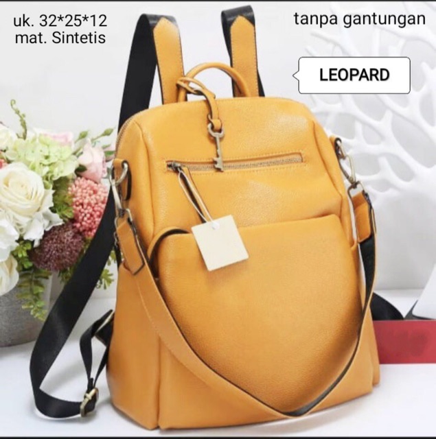 tas ransel fozill 2in1 leo pard