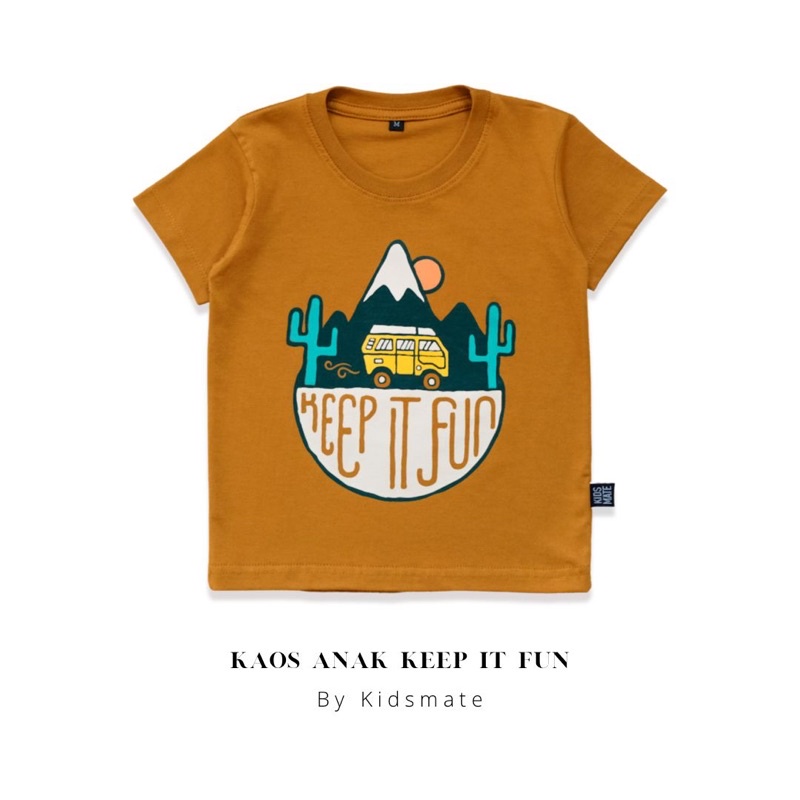 BAJU ANAK LAKI-LAKI 1-8 TAHUN | KAOS ANAK KEEP IT FUN BY KIDS MATE
