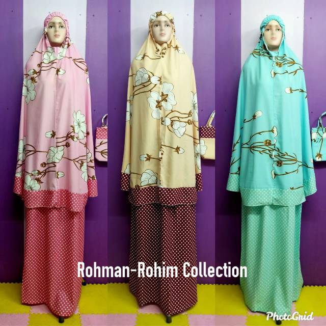 Mukena dewasa rukuh rukoh katun jepang murah shabby