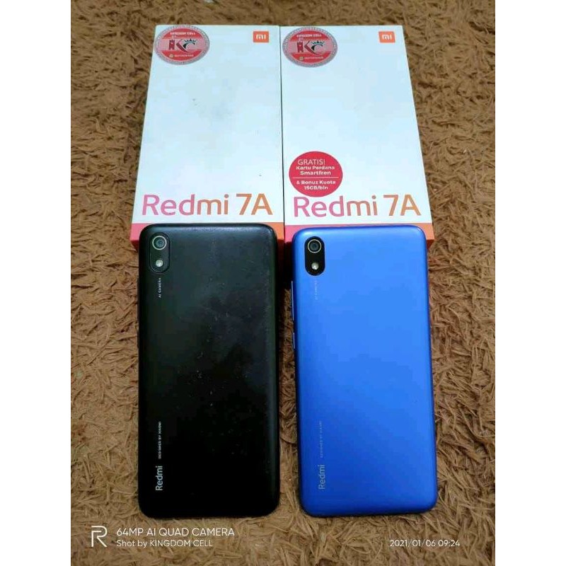 PROMO FLASH SALE... SECOND REDMI 7A RAM 2/16 FULLSET NO MINUS