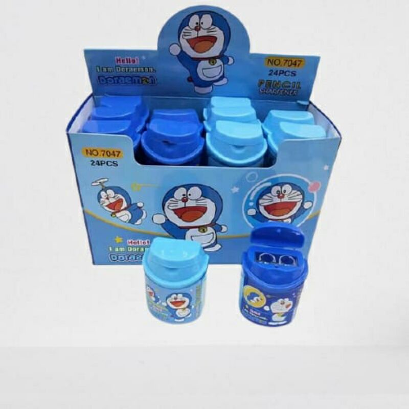 

rautan 2 lubang doraemon 7047 / serutan pensil karakter / ongotan / orotan / bor pensil