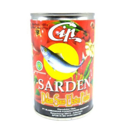 

CIP SARDINES EXTRA PEDAS 425 GR