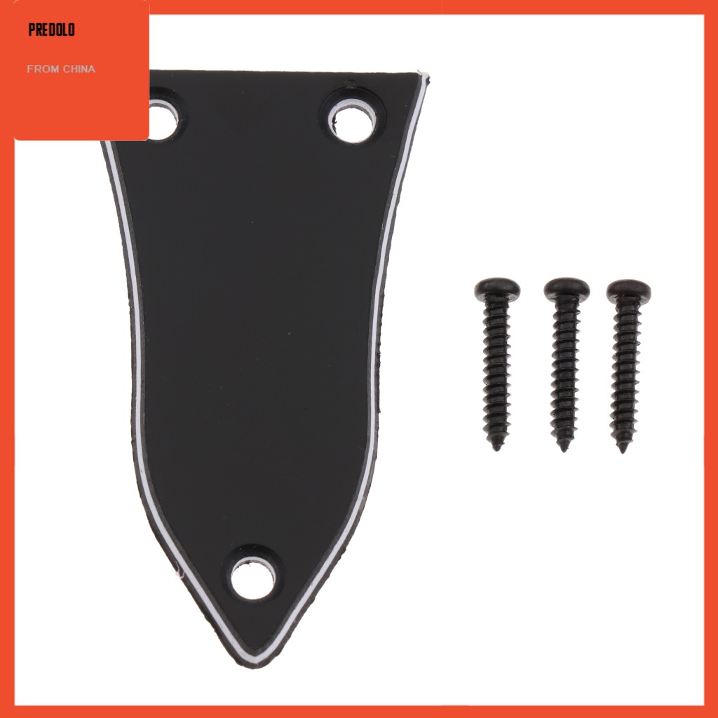 Truss Rod Cover 3 Lapis Pengganti Bahan Plastik Warna Hitam Untuk Epiphone Gitar