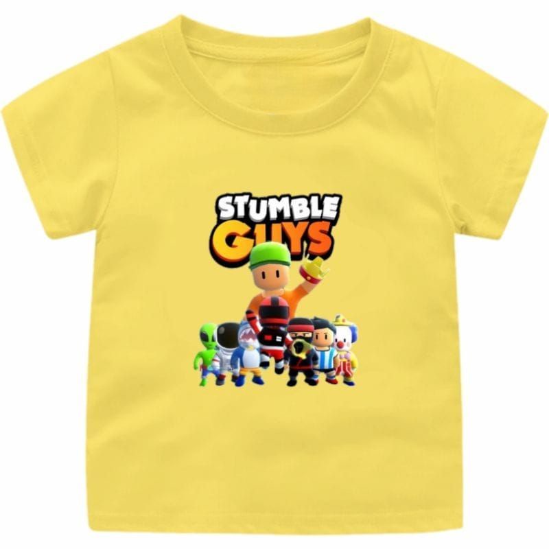 BAJU STUMBLE GUYS KING ANAK CEWEK-COWOK 1-12 TAHUN BAJU ANAK CEWEK ATASAN ANAK CEWEK