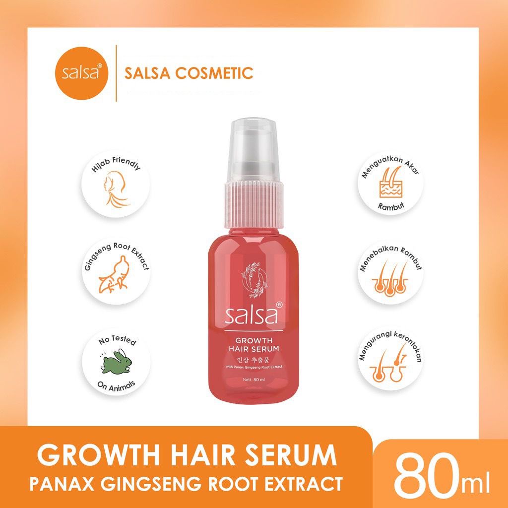 Jual Salsa Growth Hair Serum Ml Merah Salsa Keratin Repair Hair