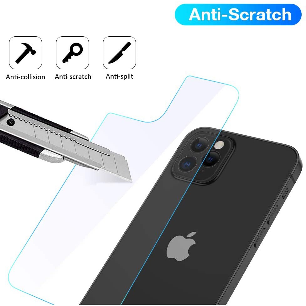 CLEAR Tempered glass BELAKANG IPHONE 14 PRO MAX / 14 PRO / 14 PLUS / 14 / 13 PRO MAX / 13 PRO / 13 MINI / 13 / 12 PRO MAX / 12 PRO / 12 MINI / 12