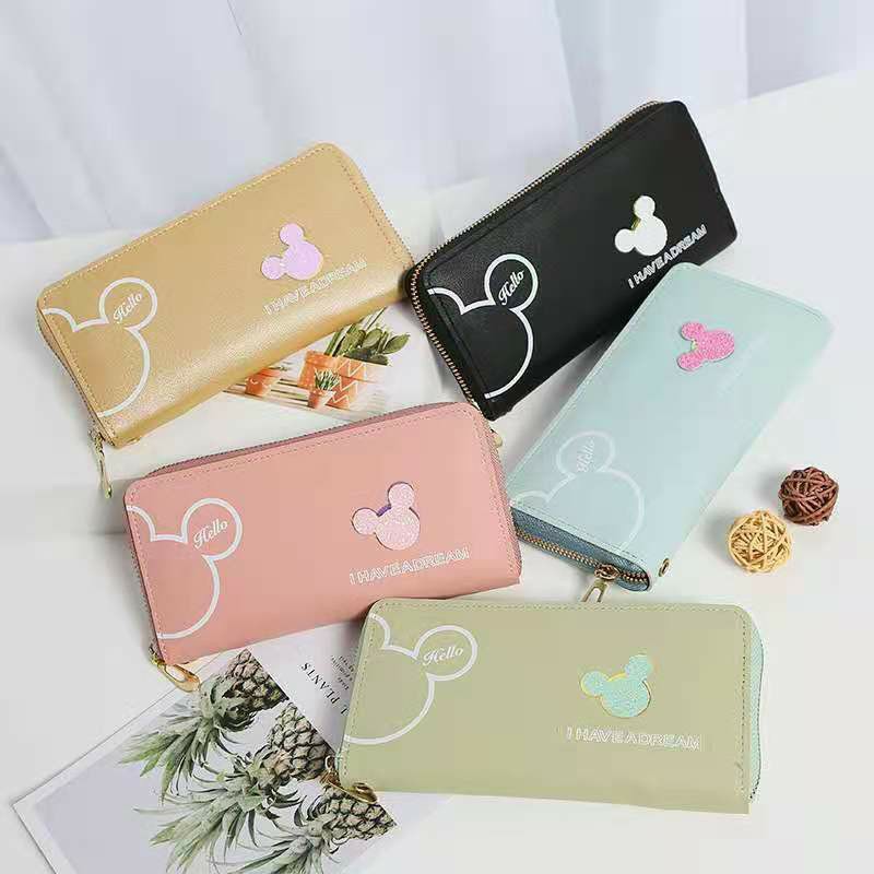 Dompet Panjang Wanita Motif Micky Mouse Import Real Pict Dompet panjang fashion Dompet New