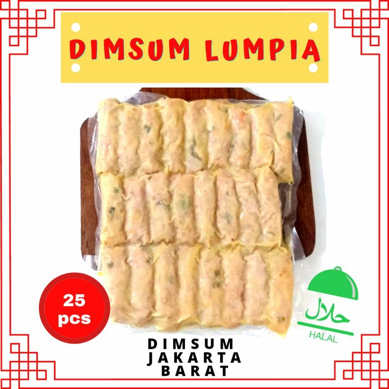 

dimsum lumpia ayam kulit tahu tipis dimsum frozen isi 25 pcs