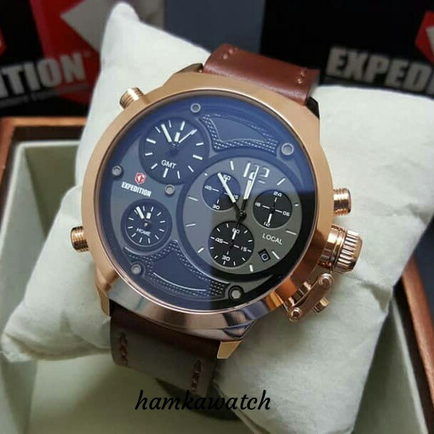 BEST SELLER  jam tangan / Watch_Id expedition original e6396 triple time